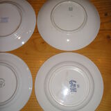 Set of 6 different dessert plates