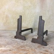 Pair of art deco style chenets