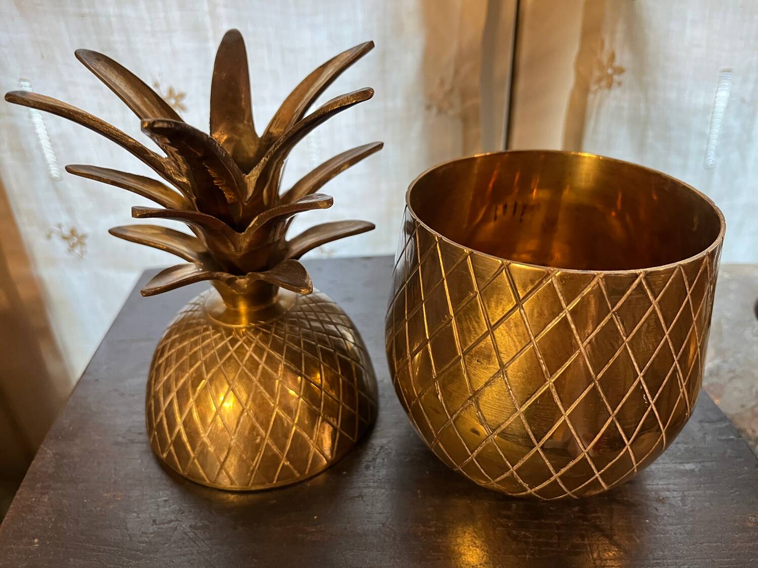 Bonbonnière ananas vintage
