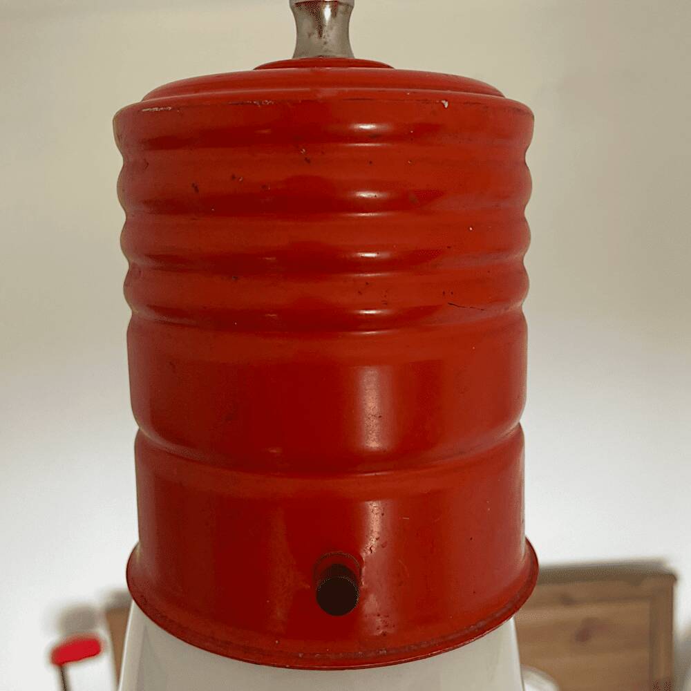 Giant 1970s Edison bulb glass hanging lamp