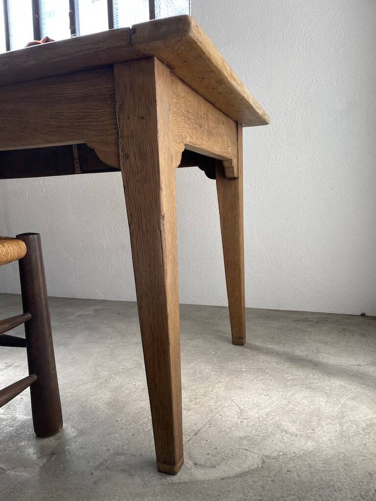 Oak farm table 220 cm