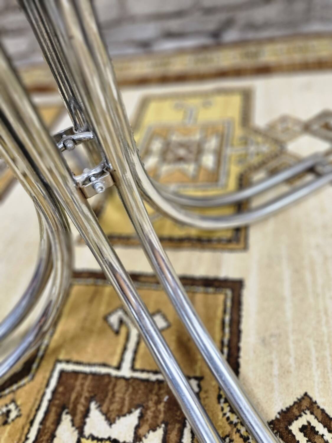 Vintage smoked glass dining table, Italy 1970s