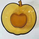 Vintage pressed glass apple salad bowl