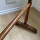 Vintage turned wooden towel rack