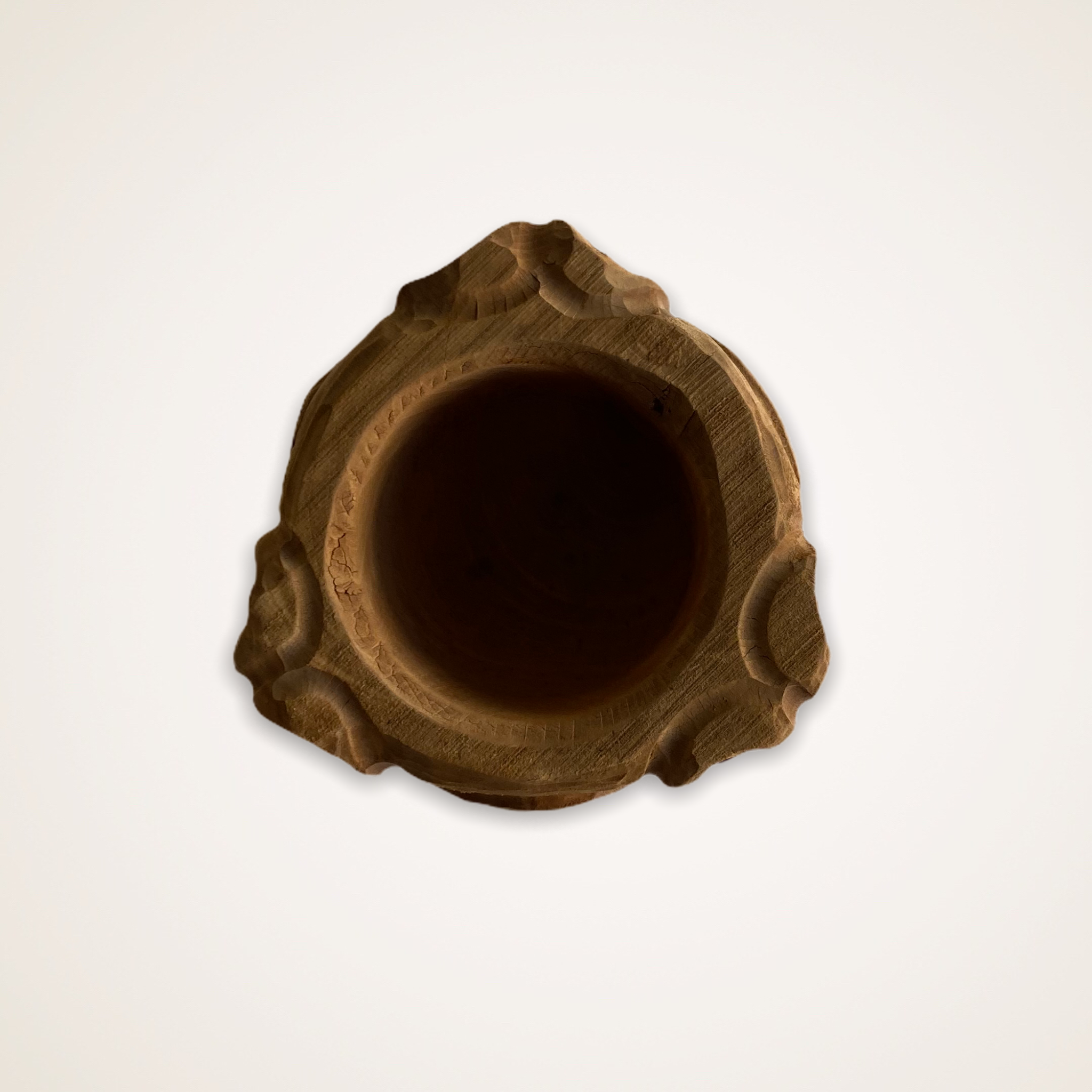 Wooden vase
