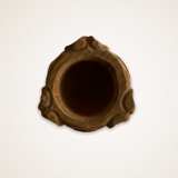 Vase en bois