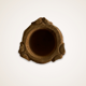 Wooden vase