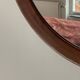 Danish Teak wood Round Mirror. 1960s