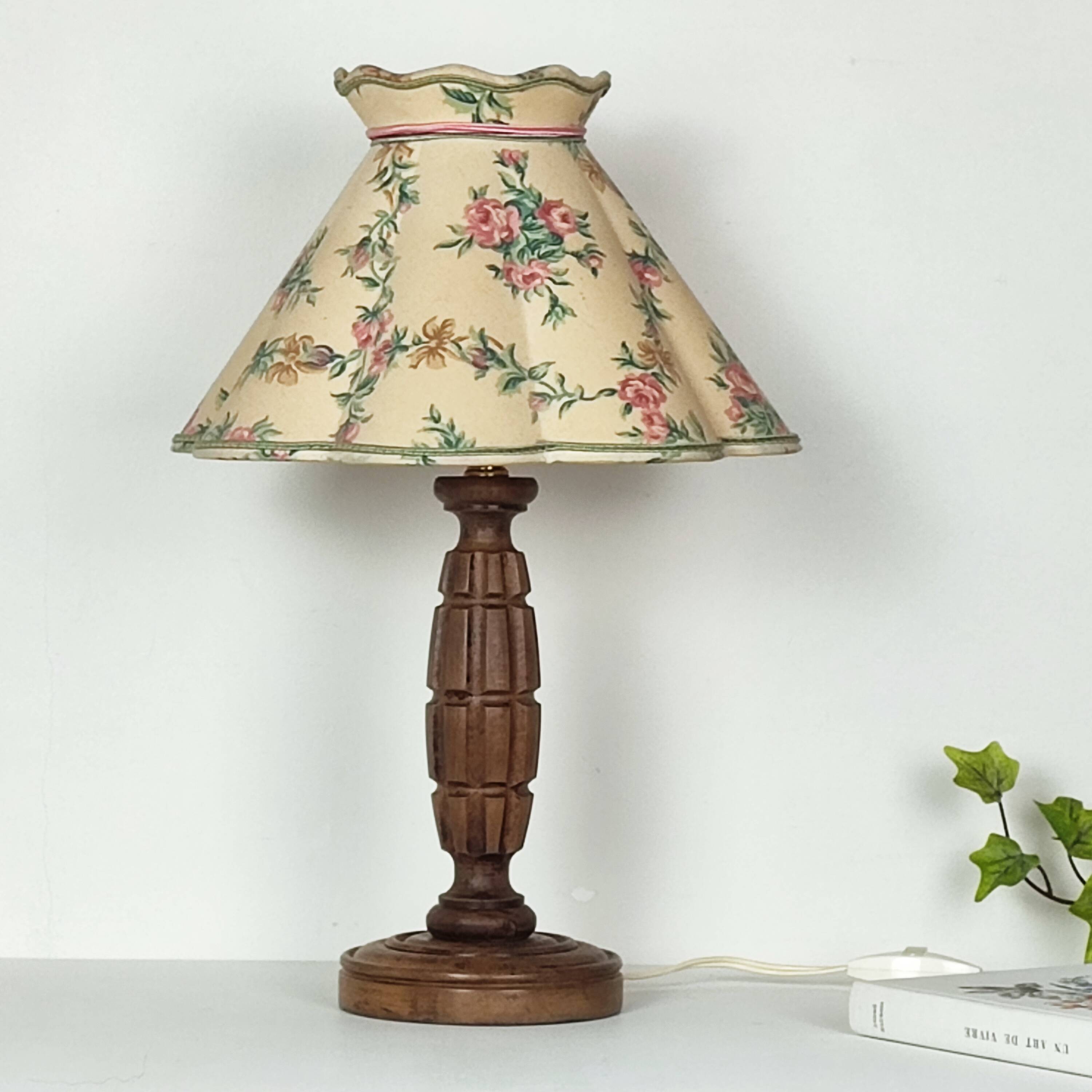 Vintage wooden lamp