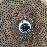 Openwork suspension in wood