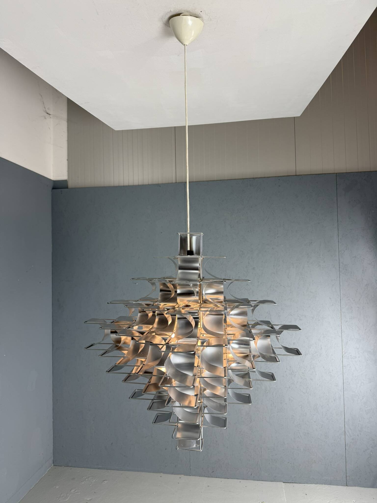 Huge Max Sauze Cassiopé Pendant Lamp 1969, France