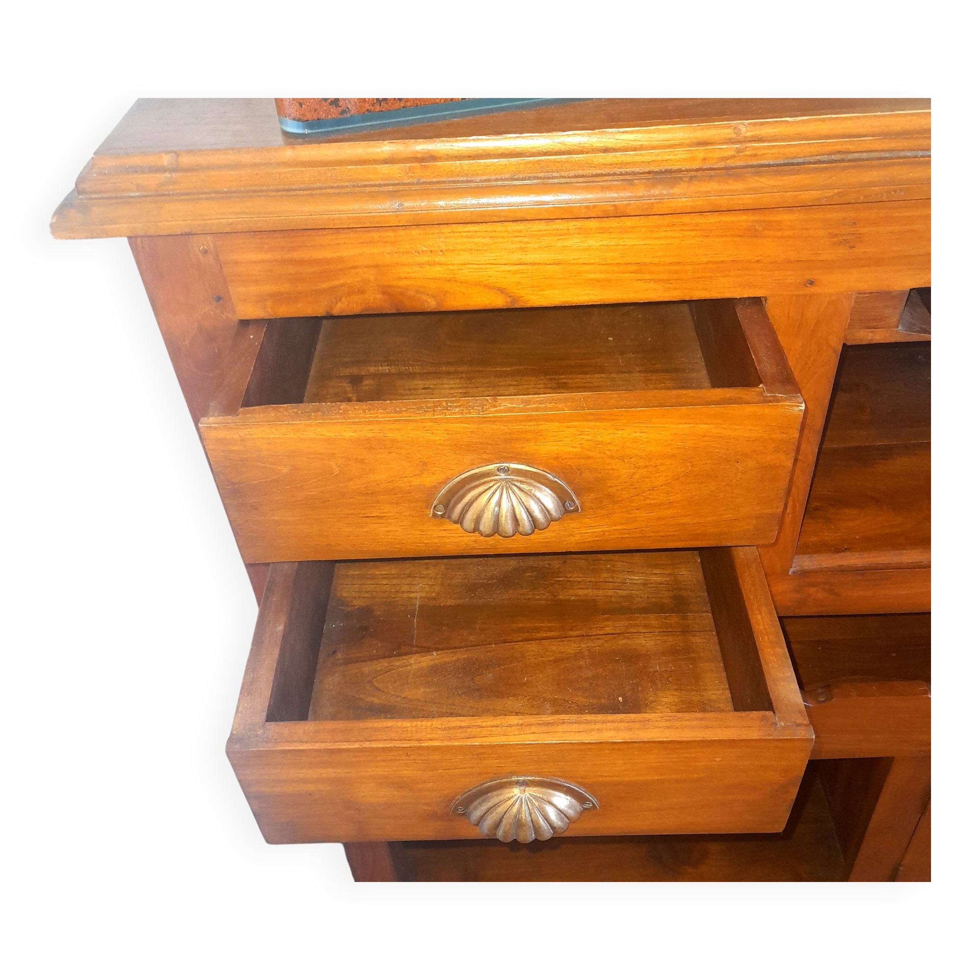 Exotic Ethnic wooden bar cabinet - Bistro counter - Drawer units