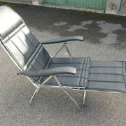 Vintage maule marga airstream reclining folding chair footrest design 1970
