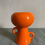 Orange ceramic vase, 1970s