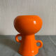 Orange ceramic vase, 1970s