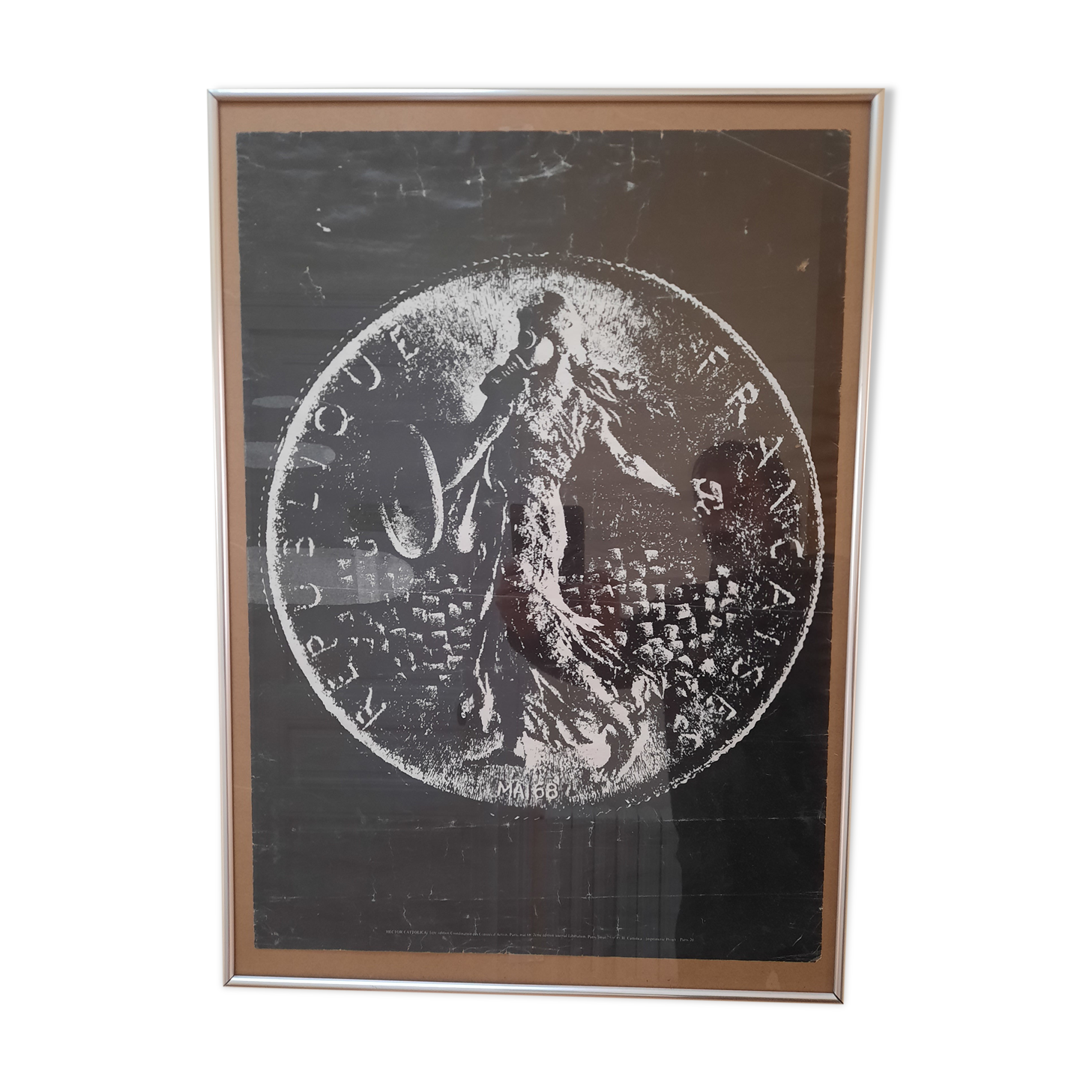 Framed poster May 68 by hector cattolica