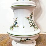 Moustiers earthenware lamp from Lallier