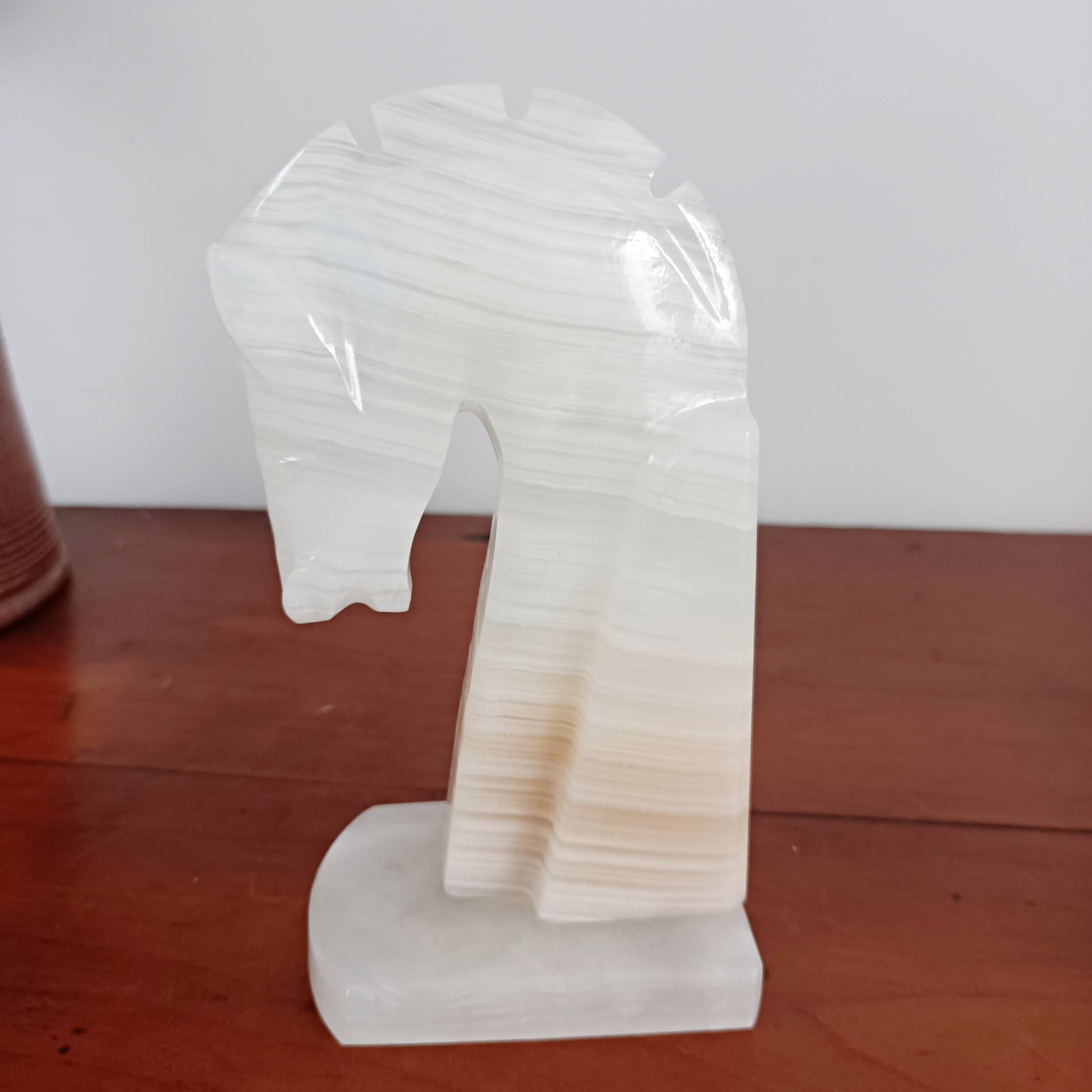 pair of onyx horse bookends