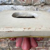 Polychrome plaster wall console