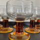 Set of 6 vintage glasses from the 70s France