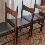 4 Scandinavian chairs in Rio rosewood