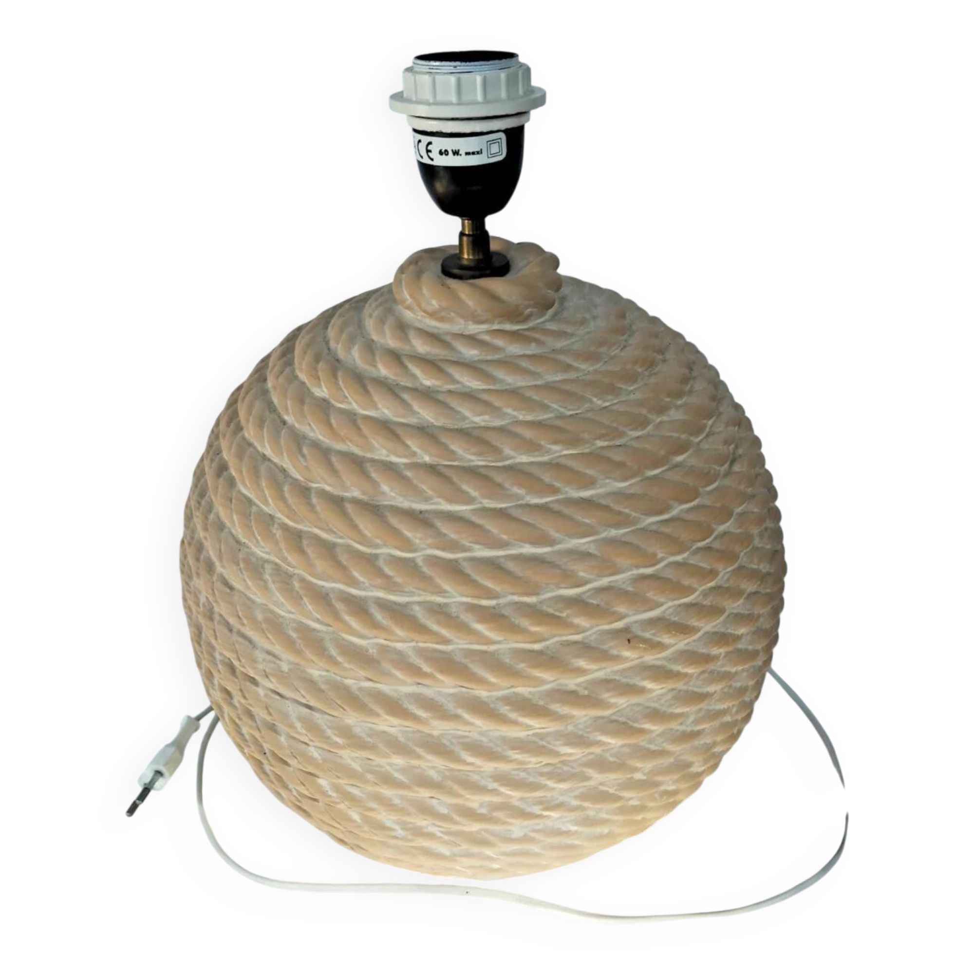 Vintage ceramic lamp base kostka h: 37 cm