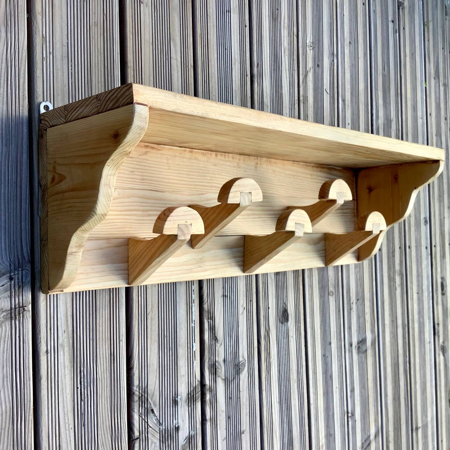 Porte manteau mural en bois