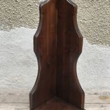 Wall corner wooden shelf vintage 60s