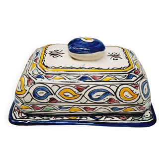 Moroccan ceramic butter dish