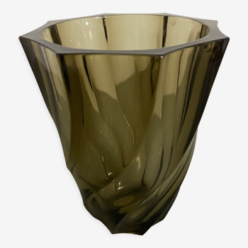 Smoked glass vase Lever