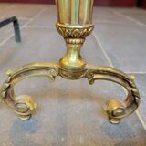Gilded bronze andirons