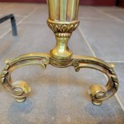 Chenets en bronze doré