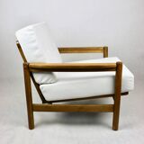 Vintage Armchair in White Ivory, 1970s