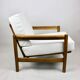 Vintage Armchair in White Ivory, 1970s