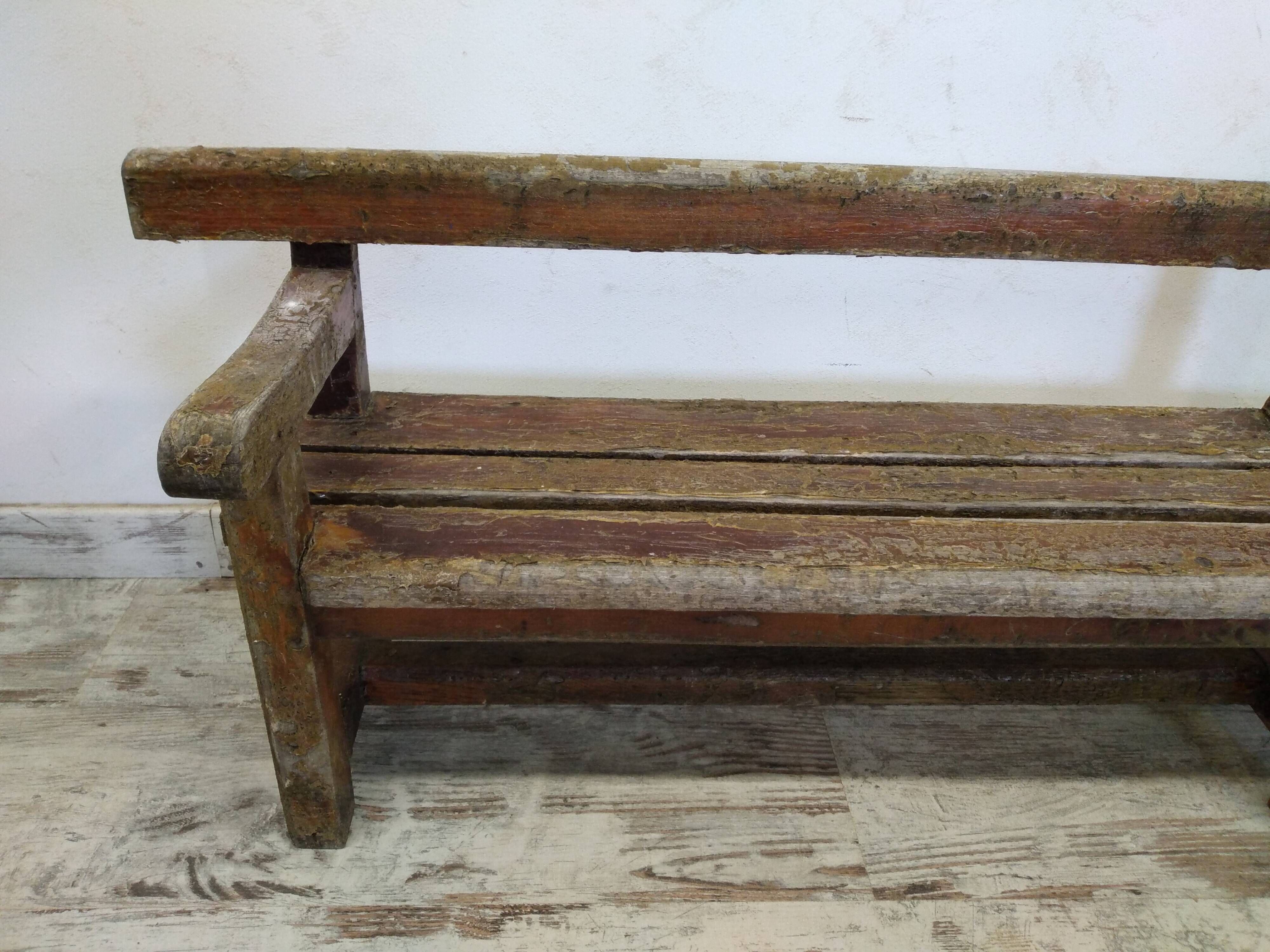 Antique wooden bench