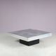 1970s Brushed aluminium coffee table from Italy