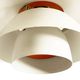 White pendant light PH 4/3 by Poul Henningsen for Louis Poulsen. Denmark 1970s