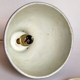 Suspension lampshade bell in vintage aluminum