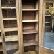 oak display cabinet with 4 doors