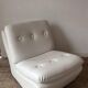 Vintage white armchair, France 1970