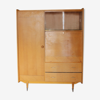 Armoire secrétaire vintage années 60