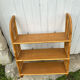Vintage rattan wall shelf