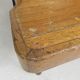 Banc de train en teck double face, années 1930