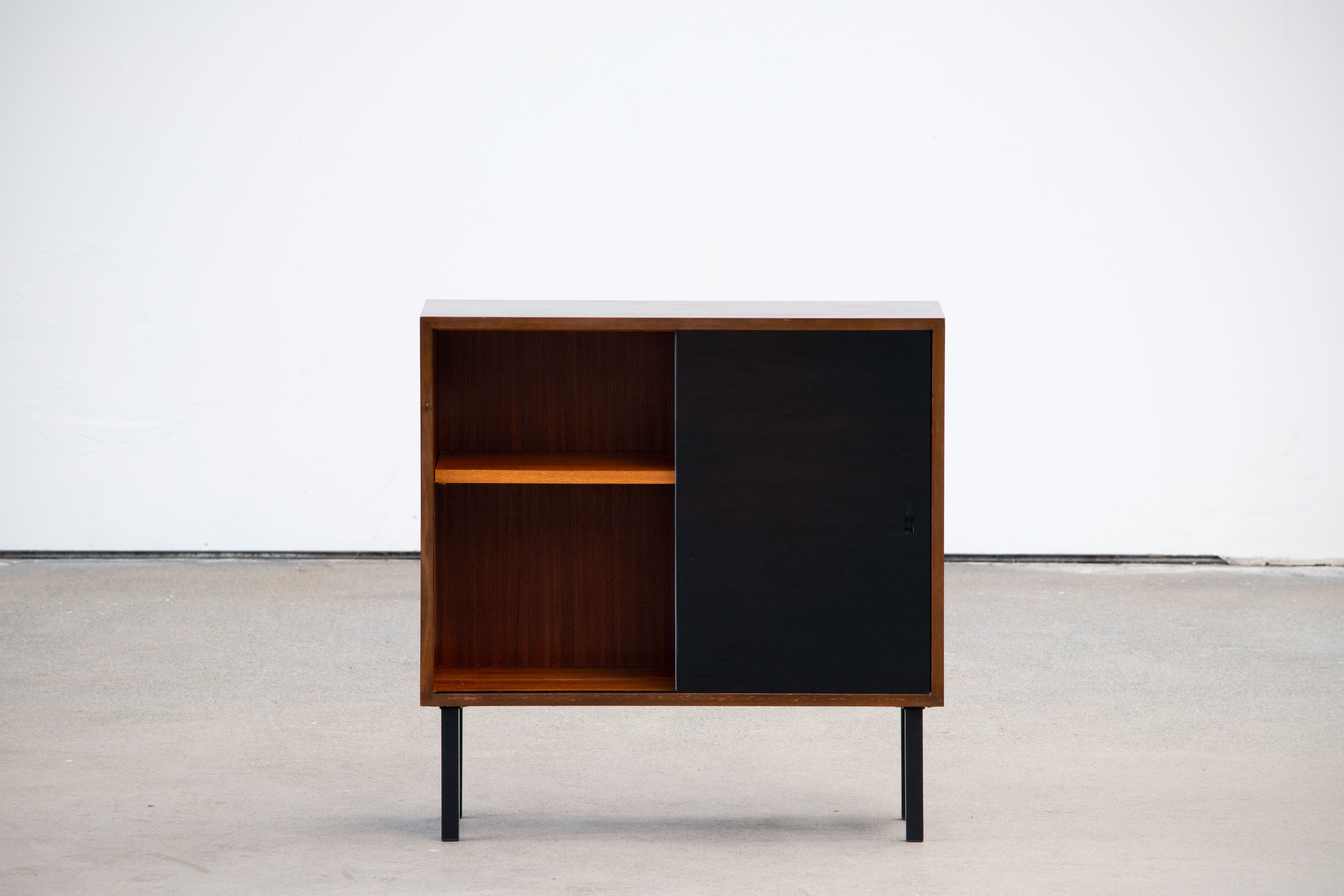 Meuble à vinyl bibliothèque scandinave en teck 1960