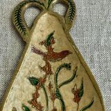 Enamelled brass pear cup