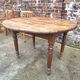 Antique round farmhouse table, modular vintage furniture