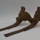 Ornements frontons bronze oiseaux ancien
