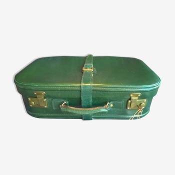 Leather suitcase