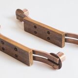 Pair of copper bronze candlesticks