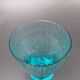 Set of 6 turquoise glass water glasses around 1975